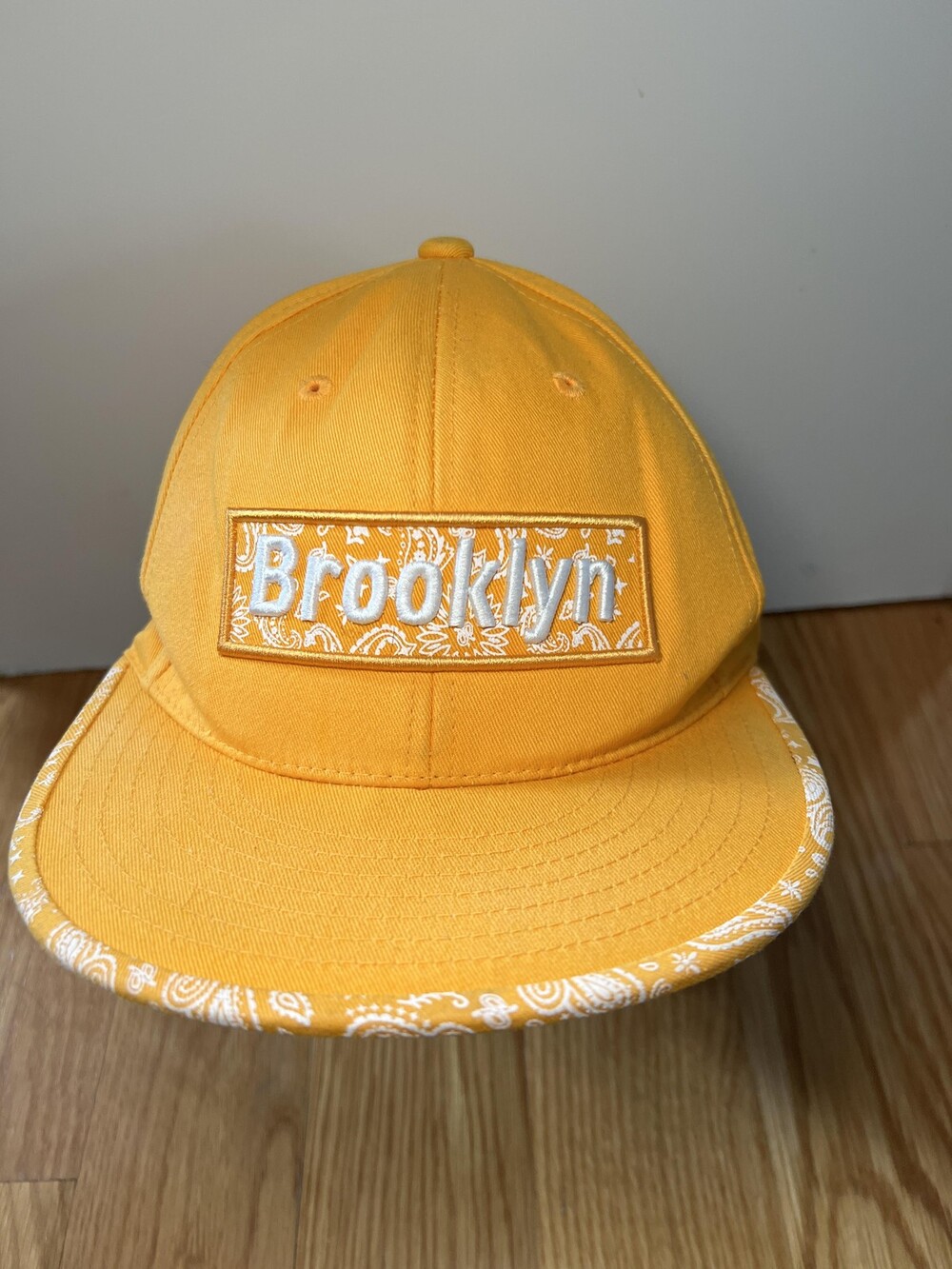 KBETHOS Brooklyn Hat Cap Snap Back One Size Yellow Paisley Bandana Baseball Mens